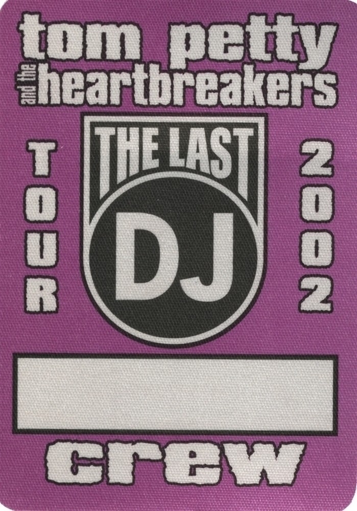 Tom Petty & the Heartbreakers 2002 The Last DJ concert tour Crew Backstage Pass