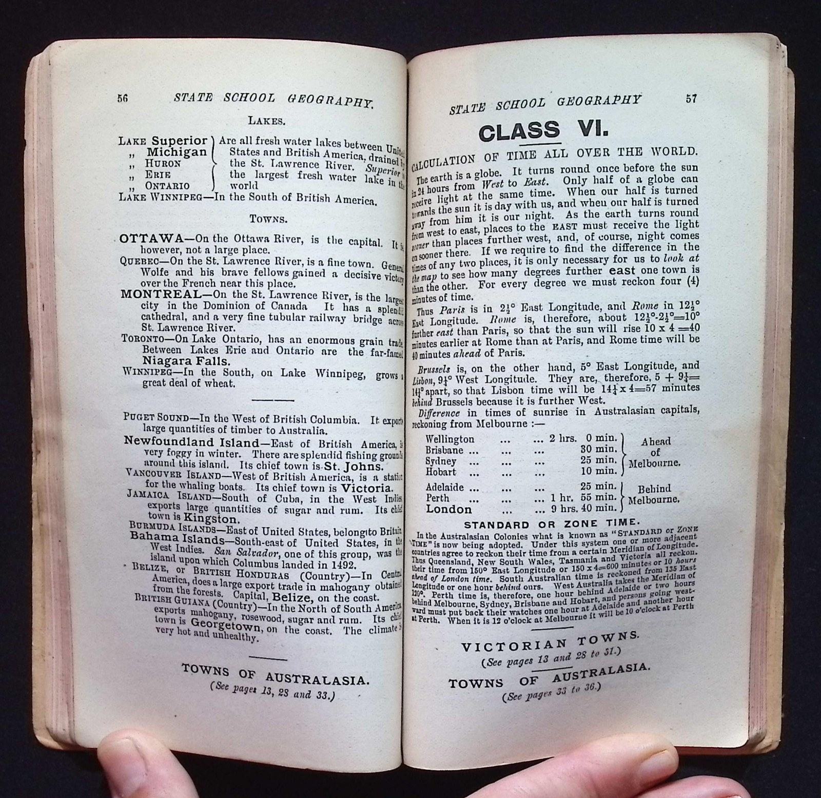 Australian State School Geography Class Book, Dawborn, Revised Programme 1898
