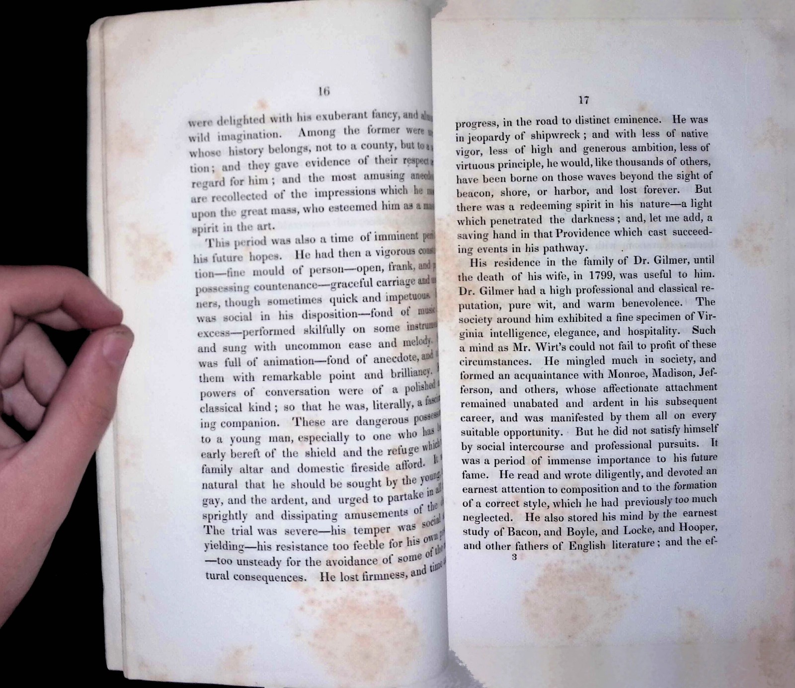 1834 Wirt Discourse Gales Seaton Washington Attorney General Biography Board