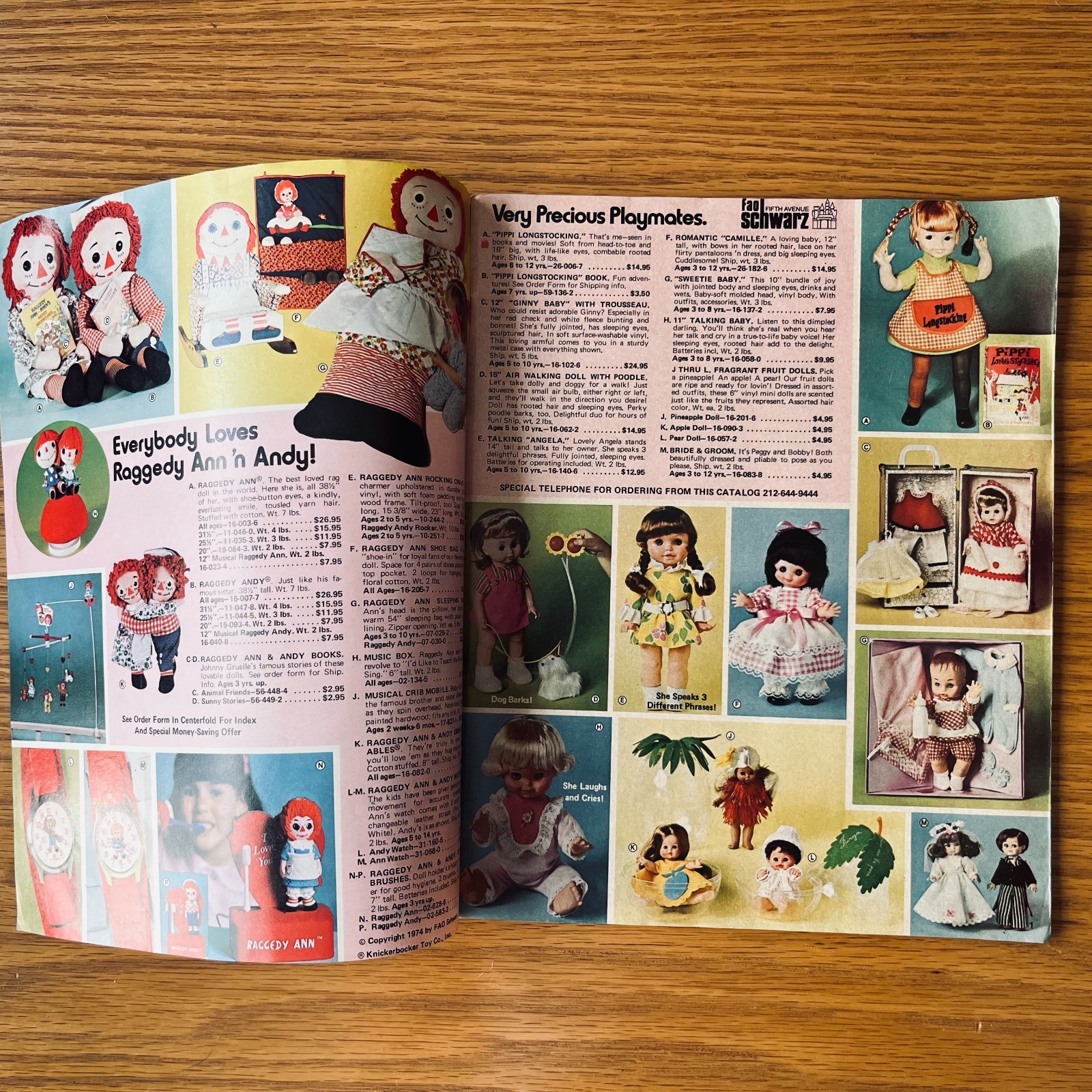 1974 – 1975 FAO SCHWARZ Holiday Christmas TOY Gift Catalog Steiff Dolls Trains