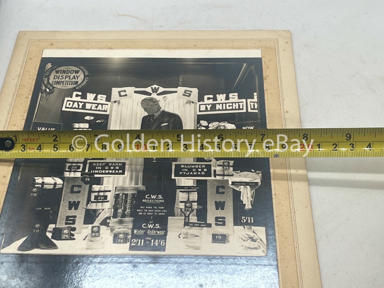 VINTAGE CO-OP SOCIETY CWS WINDOW DISPLAY PHOTO PHOTOGRAPH MIDDLESBOROUGH