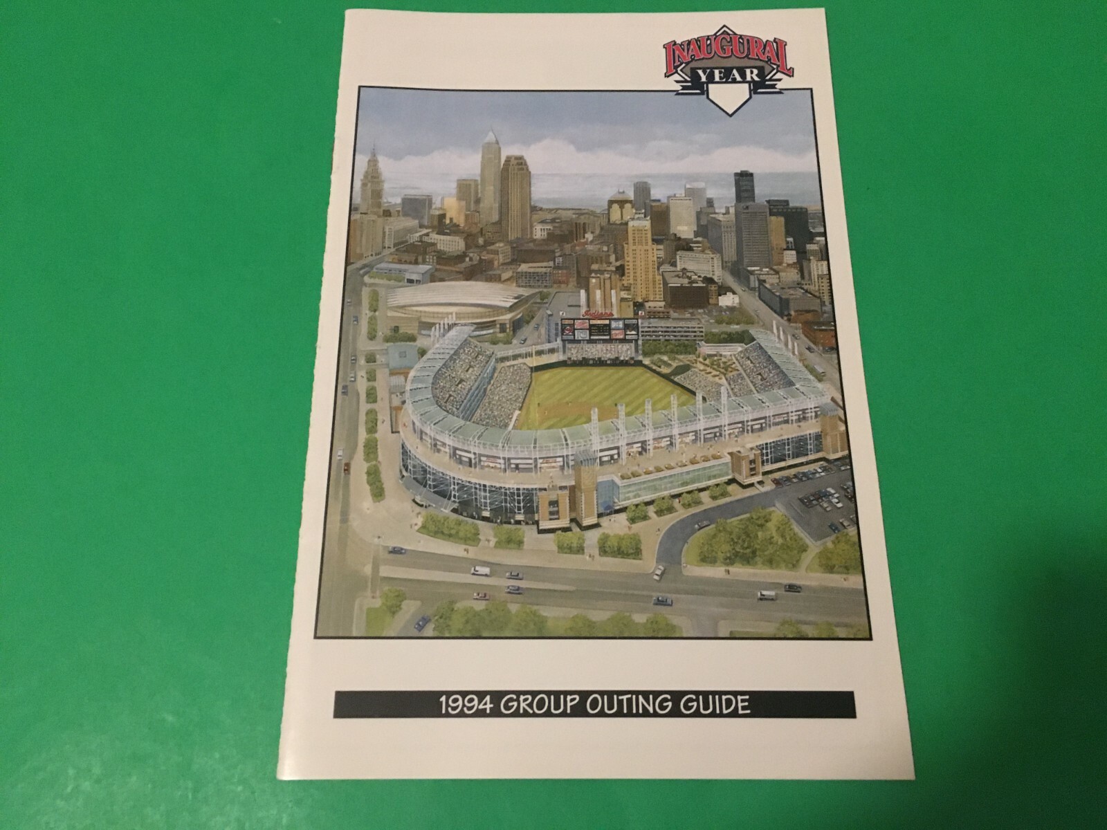 CLEVELAND INDIANS 1994 INAUGURAL YEAR JACOB’S FIELD PAMPHLET BELLE BAERGA ALOMAR