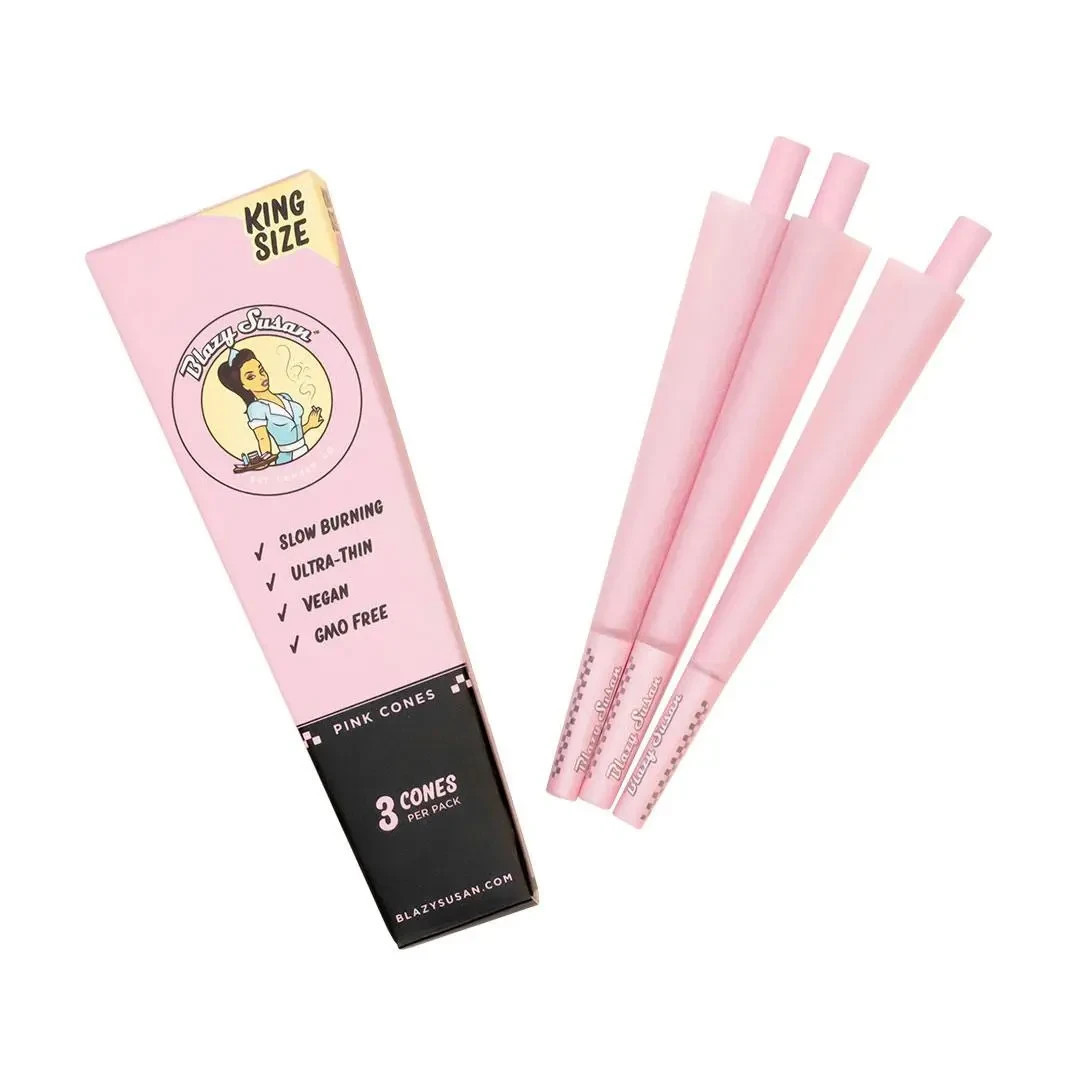 Blazy Susan King Size Pink Pre-Rolled Ultra Thin 3 Cones
