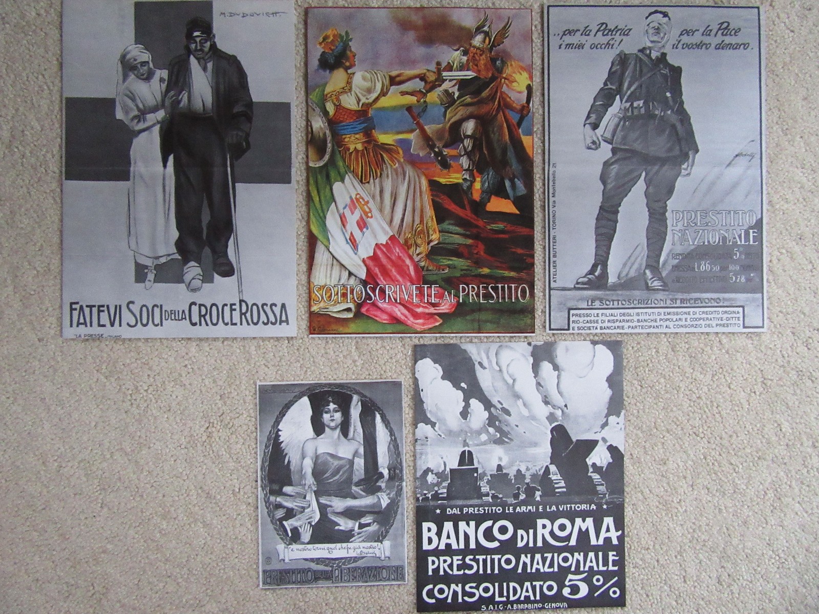 Italy Posters of the First World War, WWI Reprint Posters, Italy