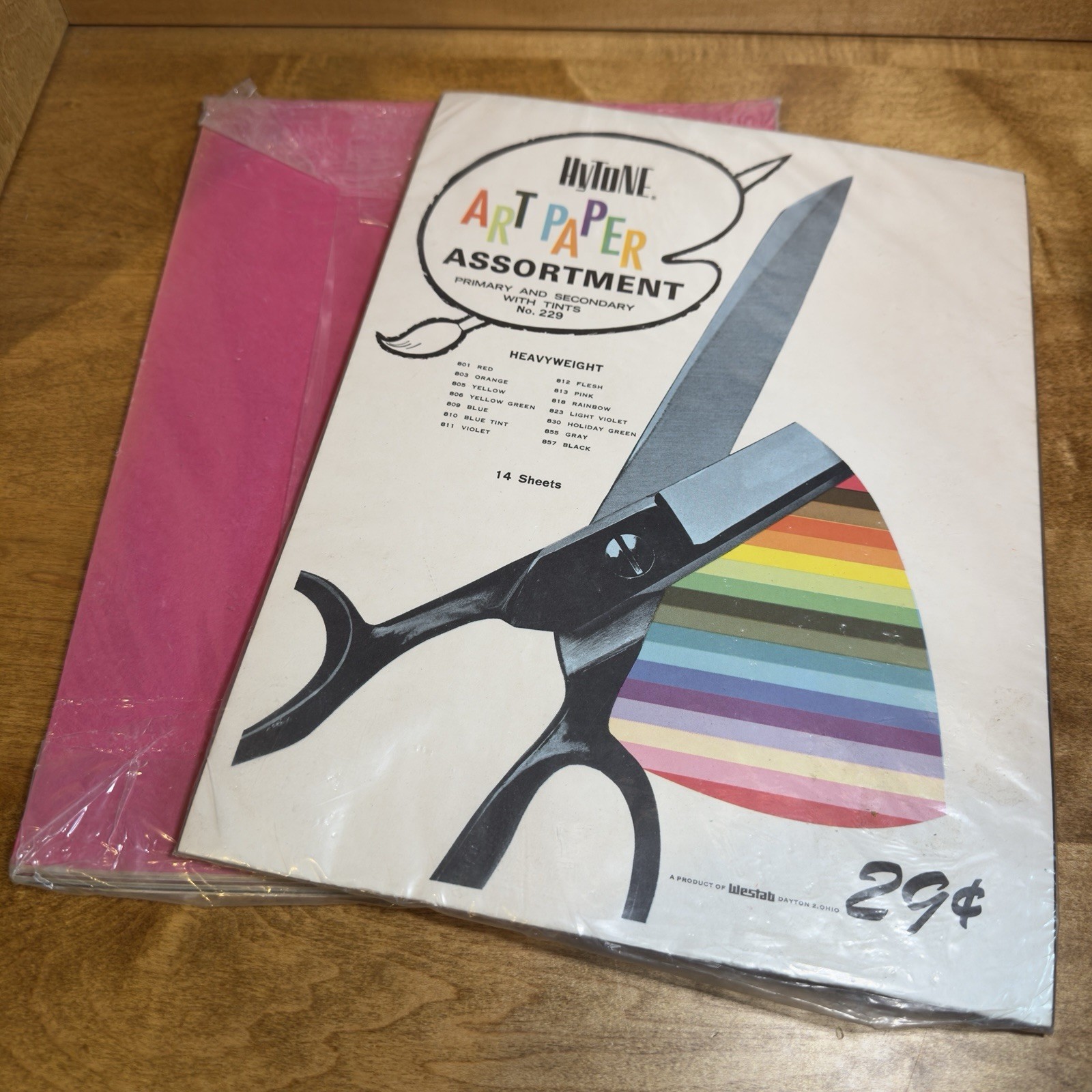 VTG 2x HYTONE Art Heavyweight Paper Assorted Color * 14 sheets 12″ x 9″ Sealed