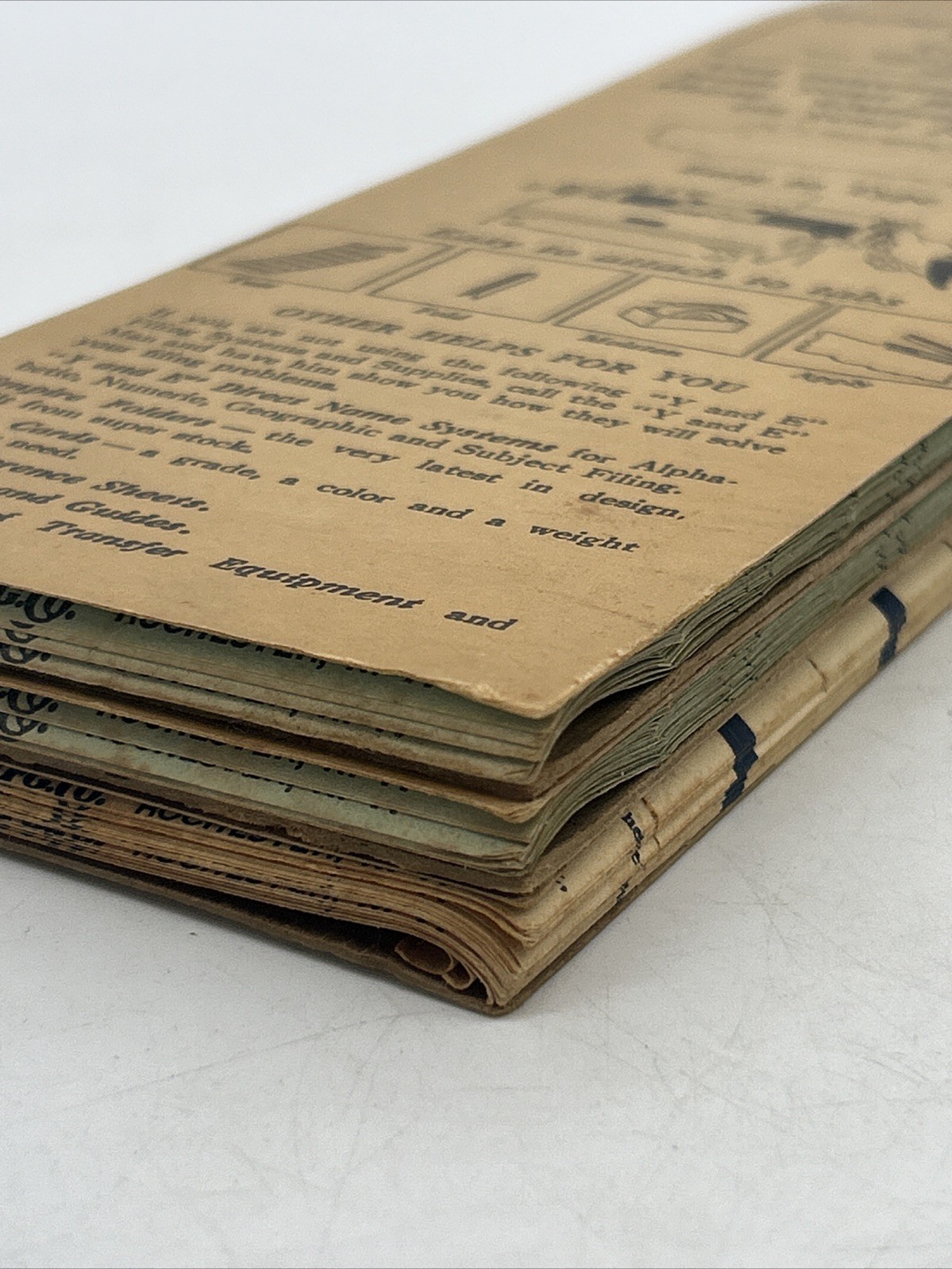3 Vintage Packs Of Y&E Gummed Labels No. 99 Green & Blue Typewriter Sheets RARE