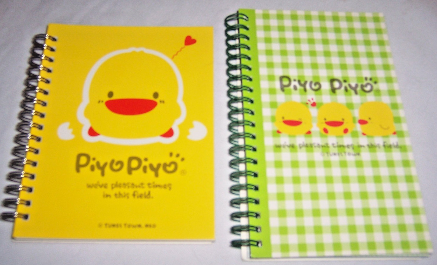 Lot of 2 Piyo Piyo Notepads – Spiral-bound, Lined pages , never used notebooks