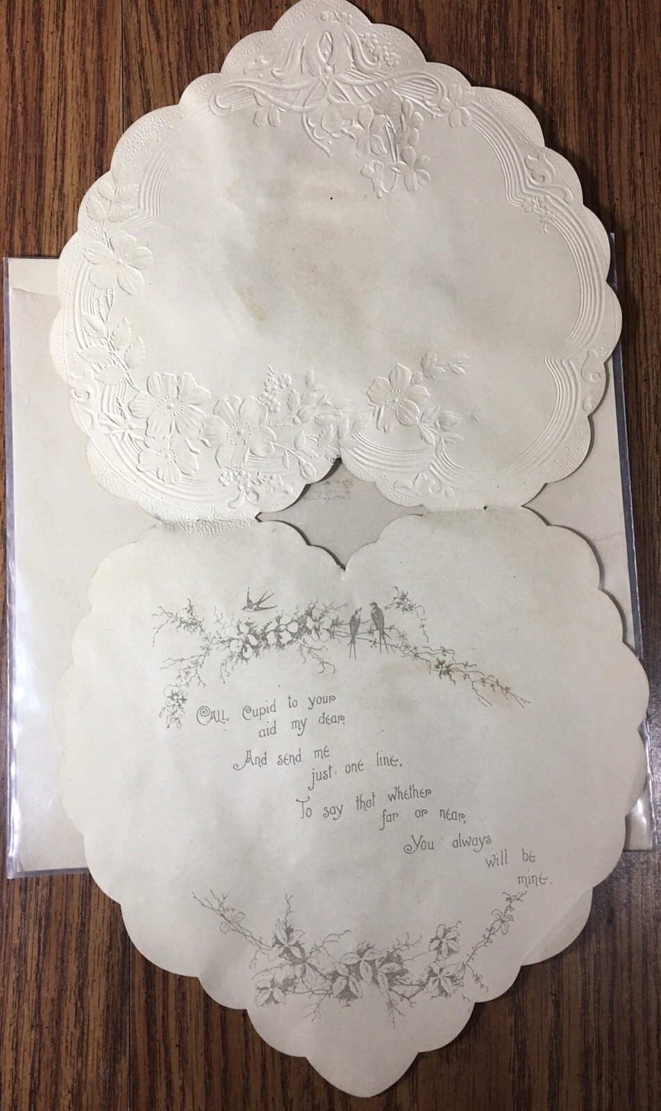 Antique Heart Valentine, To Baby from Grandma 1908 Valentine’s Day Card