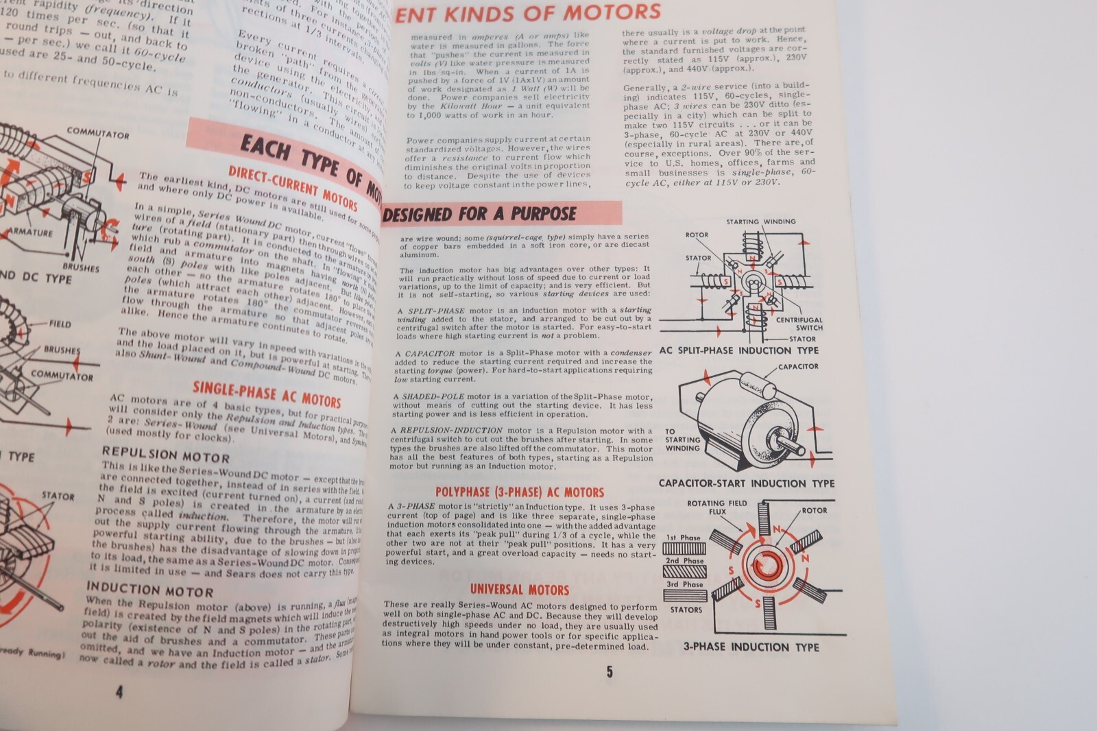 You Get The Most with A Craftsman Motor Handbook Guide Booklet 1963