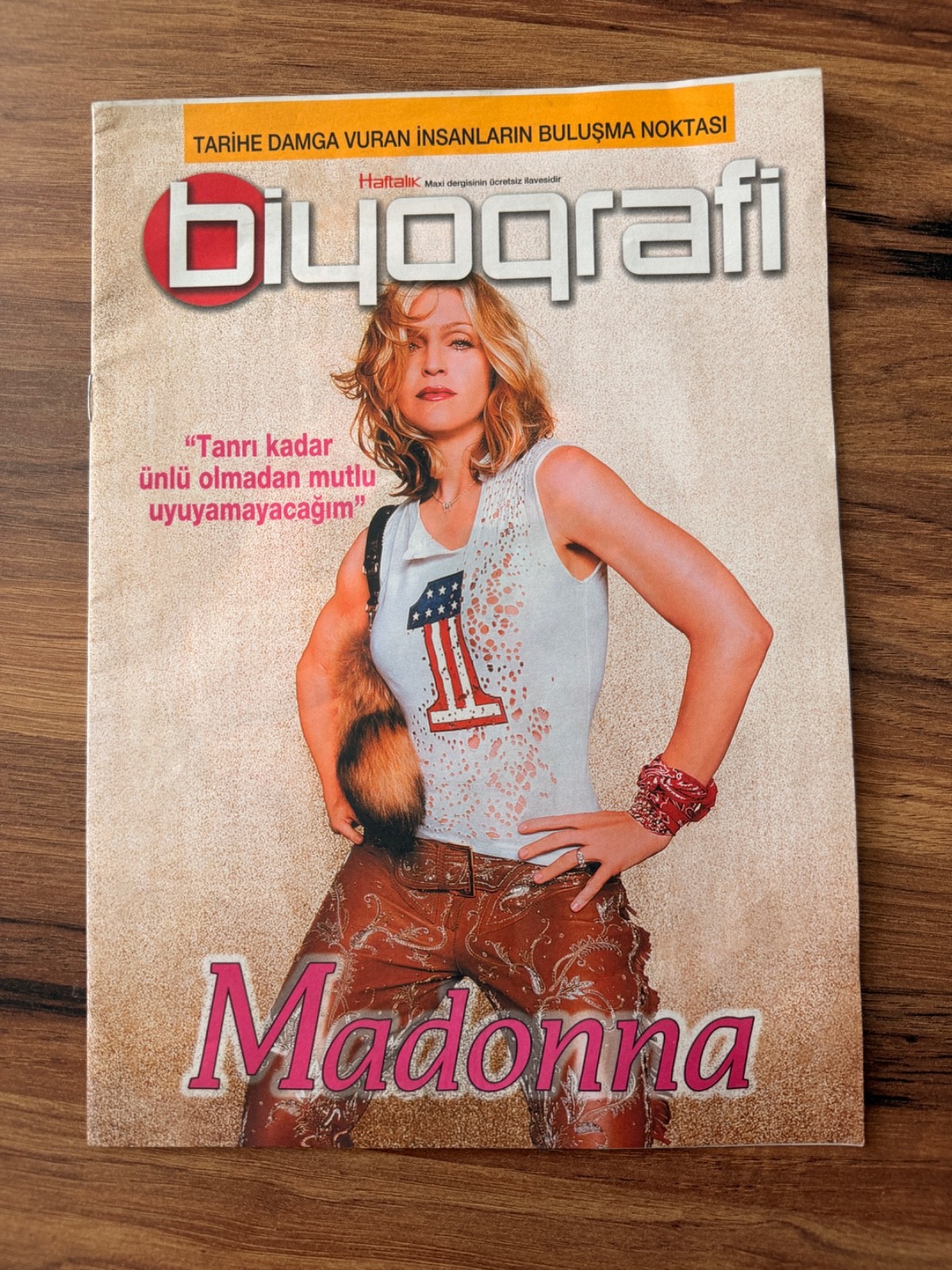Madonna Turkish Biography Magazine Rare Maxi Supplement 2000s Collector Issue