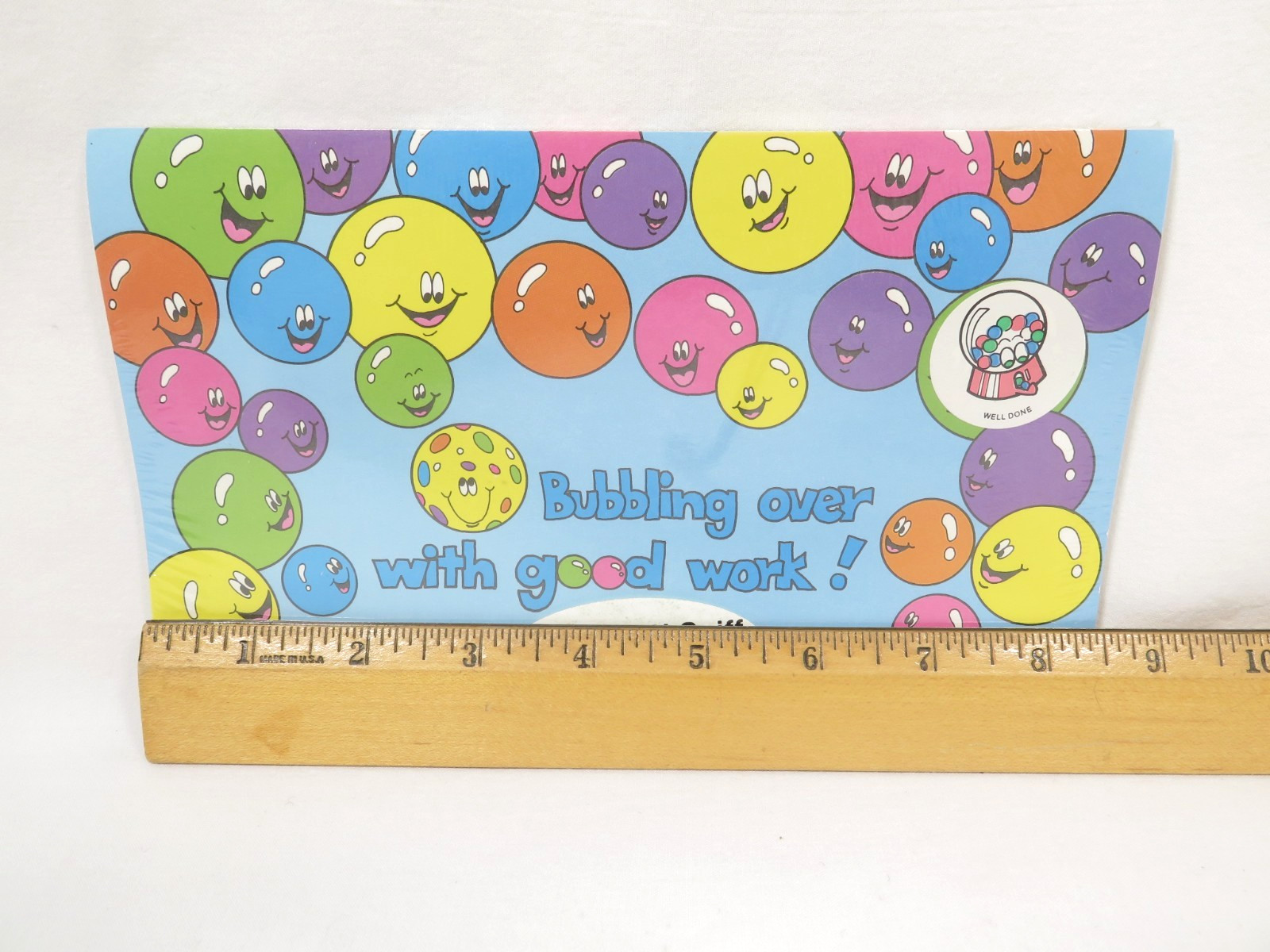 Vintage 1980s Scratch and Sniff Bubble Gum Awards Stickers Sealed Pack CTP 0711