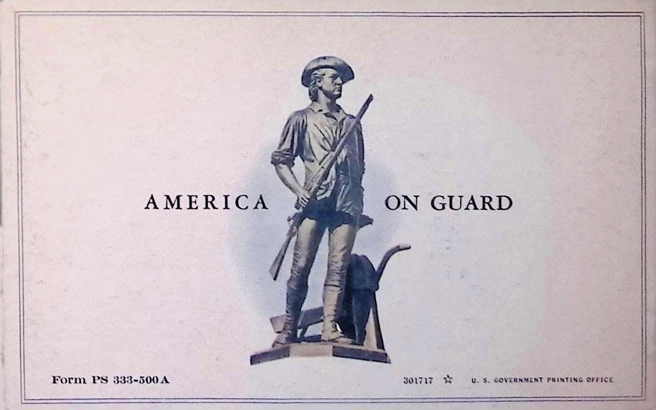 1940s US Postal Savings Plan Defense Bond Album Stamps Propaganda Ephemera