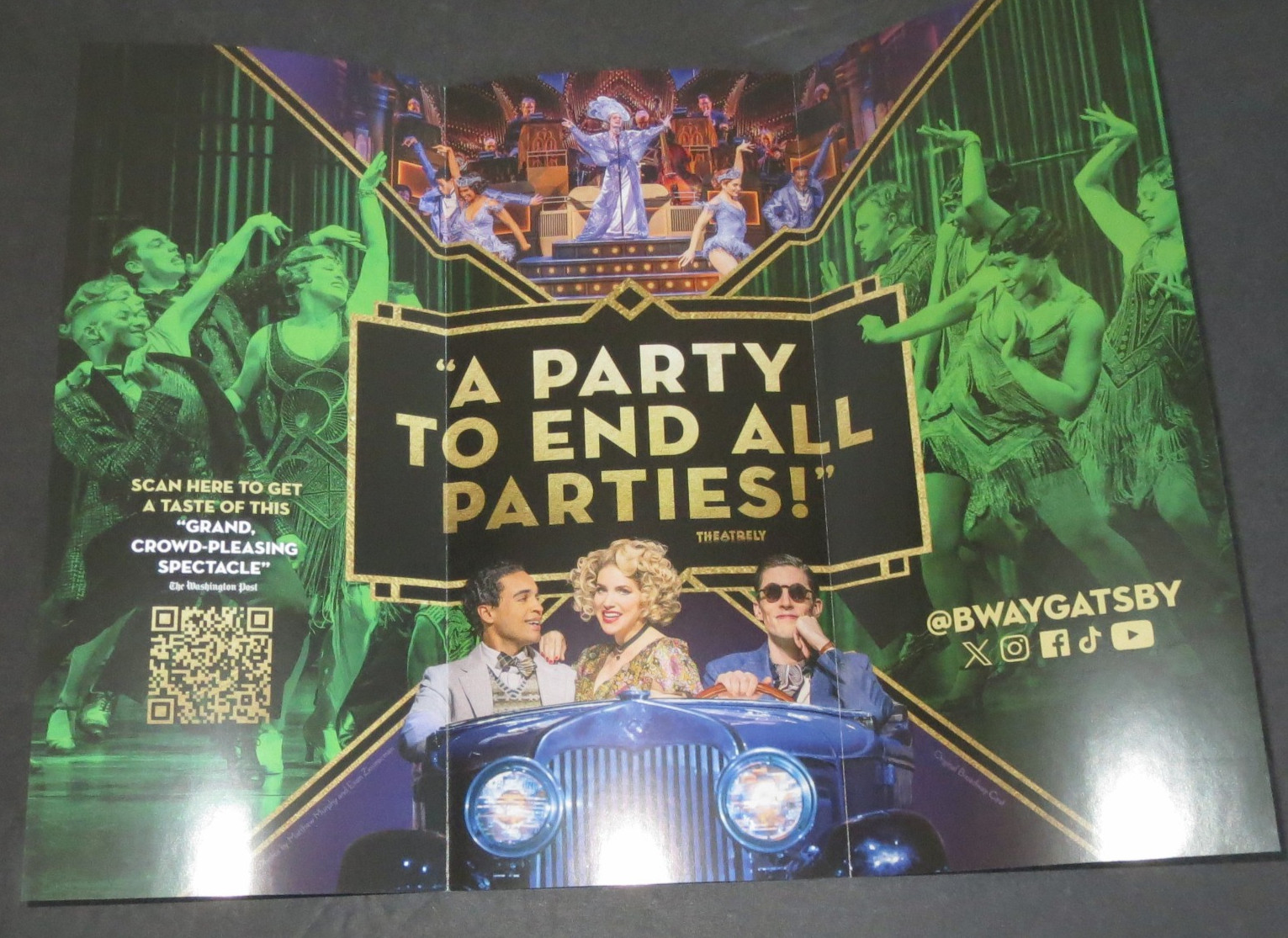 The Great Gatsby 2025 Ad Flyer Broadway NYC New York City Advertisement Ads