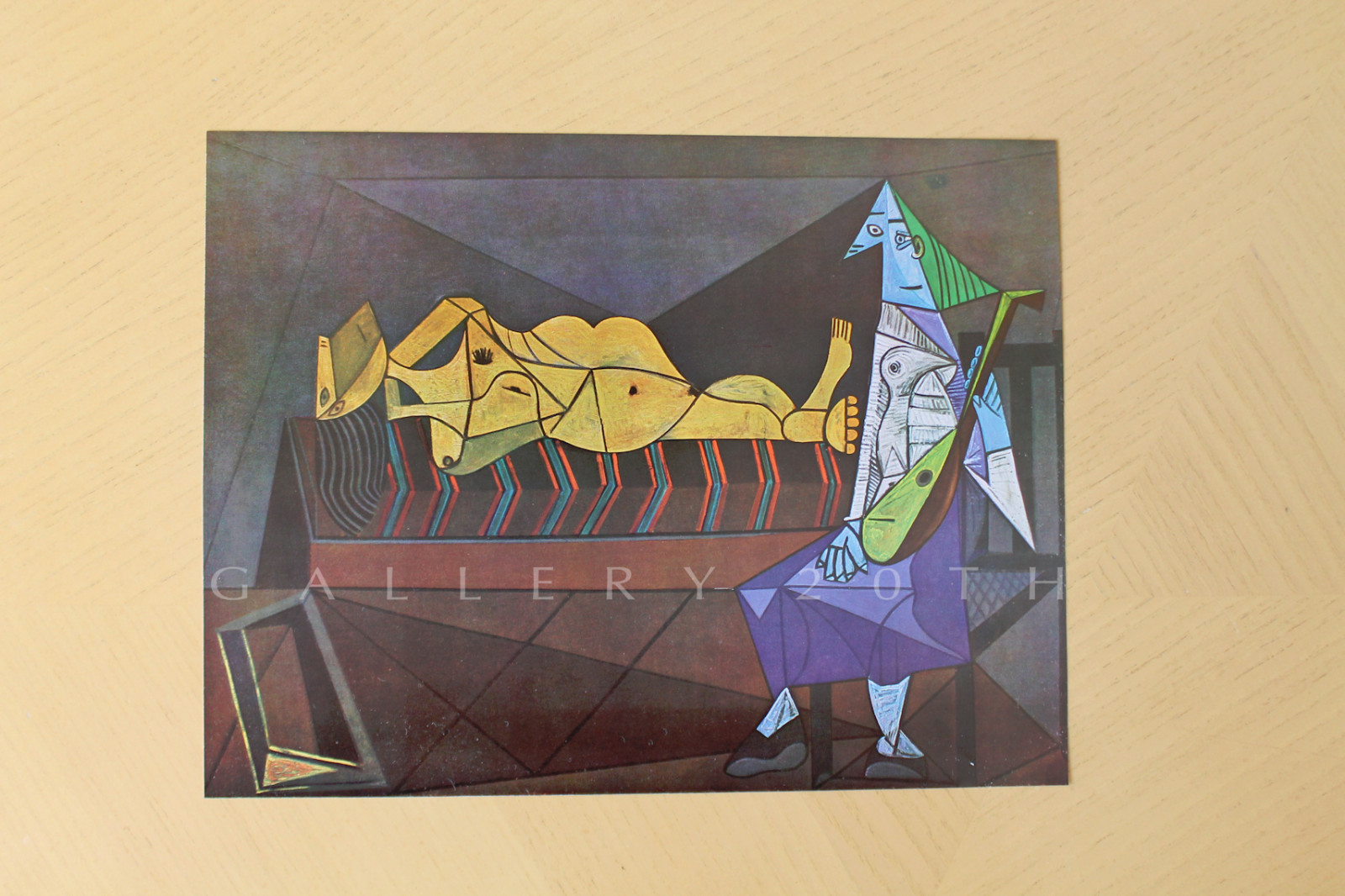 PABLO PICASSO LITHOGRAPH! “NUDE WITH MUSICIAN” 1942 MODERN ART MID CENTURY