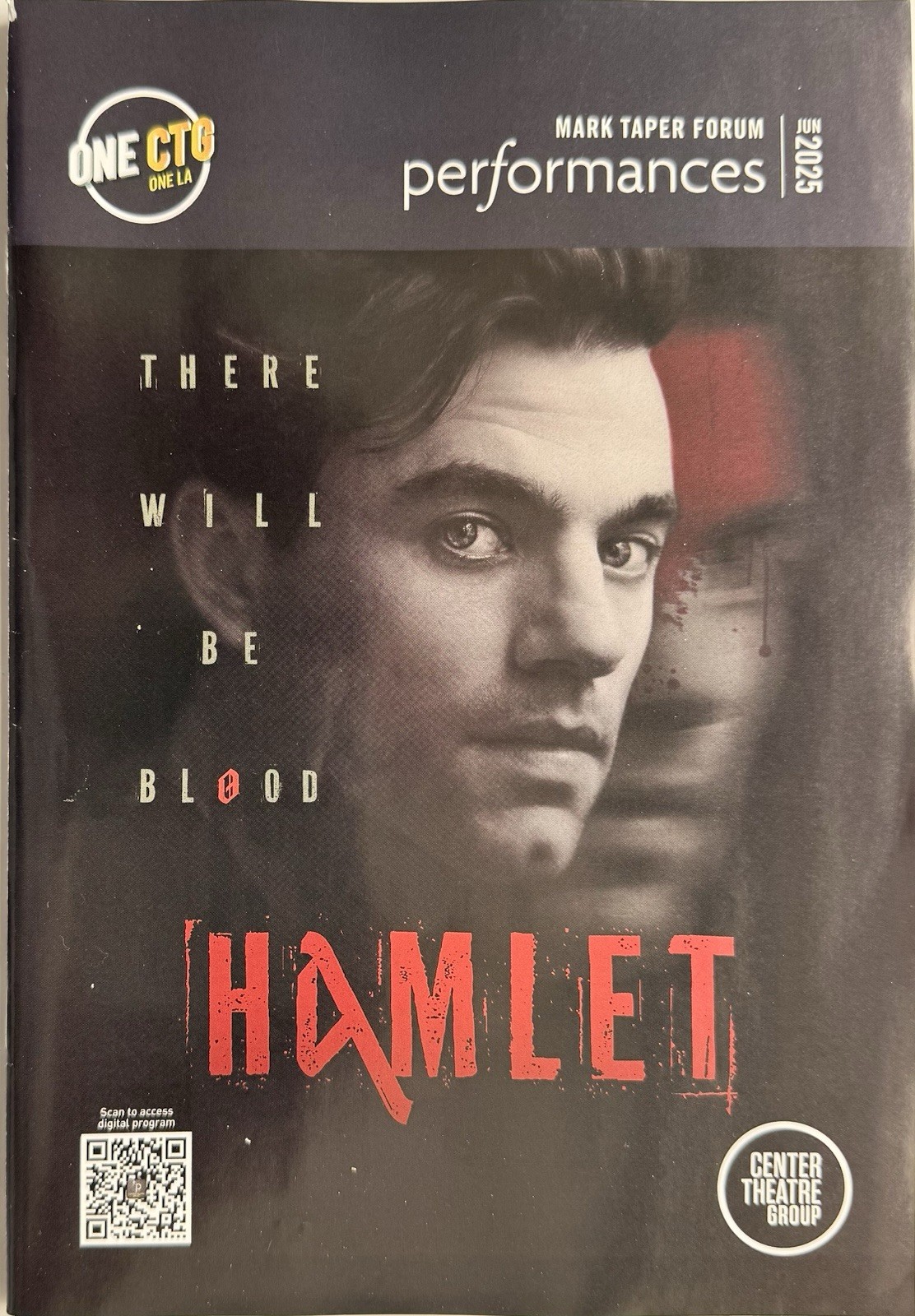 Hamlet – Playbill Jun 2025 Los Angeles Patrick Ball Gina Torres