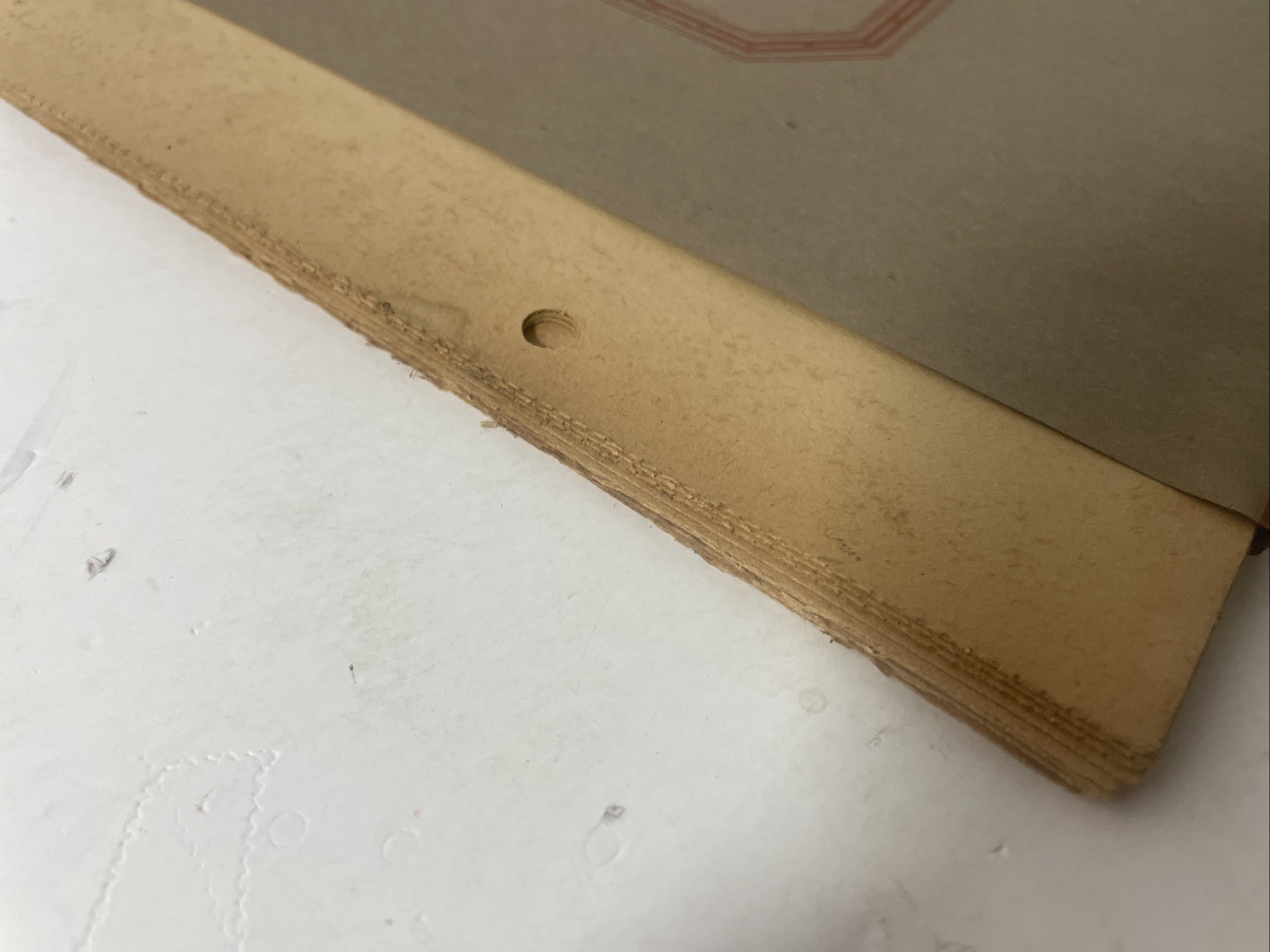 NOS No. 725-F Photo Album Black Filler Sheets 12 Total 2 Hole Punch Natural Age