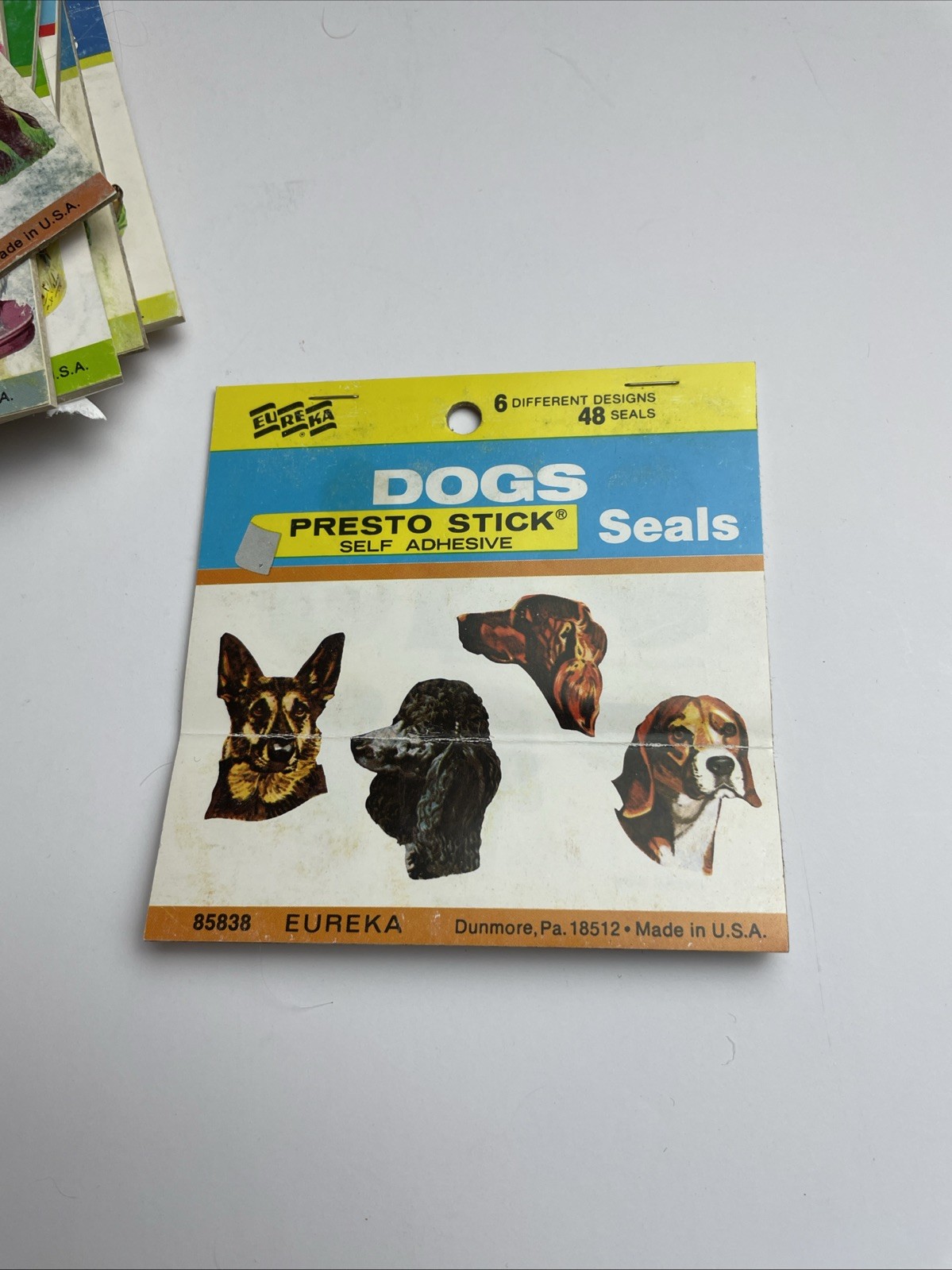 Vintage Lot Of Seals Eureka ANIMALS Dogs Jungle Cats Horse Birds Cute Etc