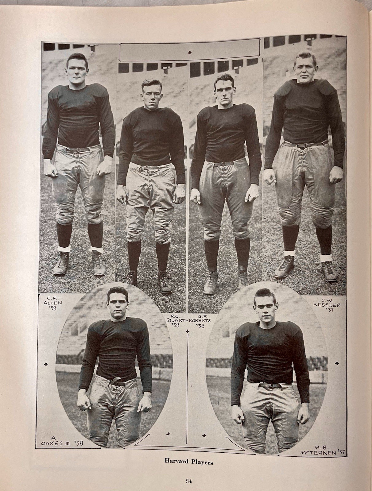 1936 FOOTBALL PROGRAM HARVARD CRIMSON Vs. DARTMOUTH INDIANS BIG GREEN IVY LEAGUE