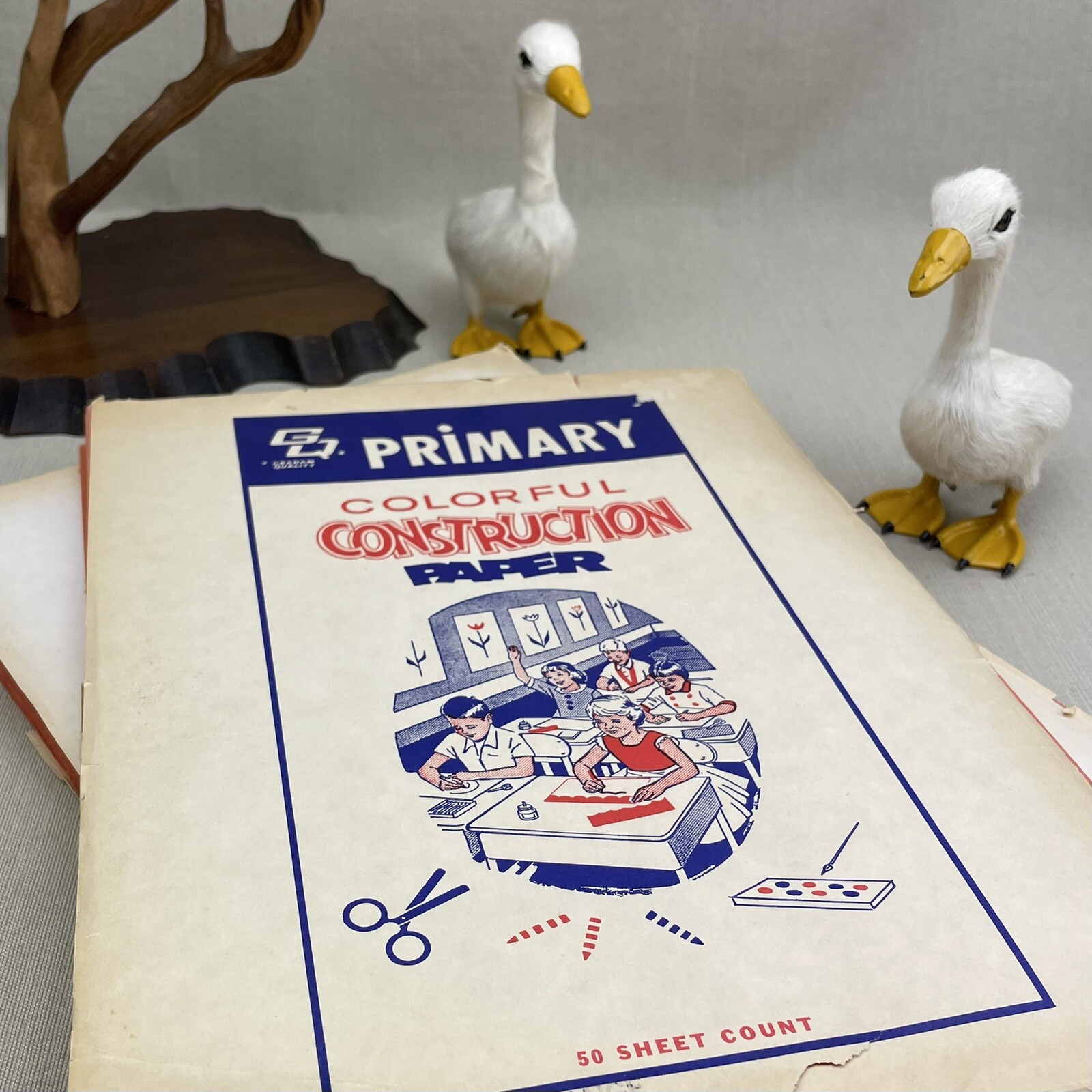 2 Packages Primary Vintage Construction Paper ~A-8 Orange~ Graham Quality