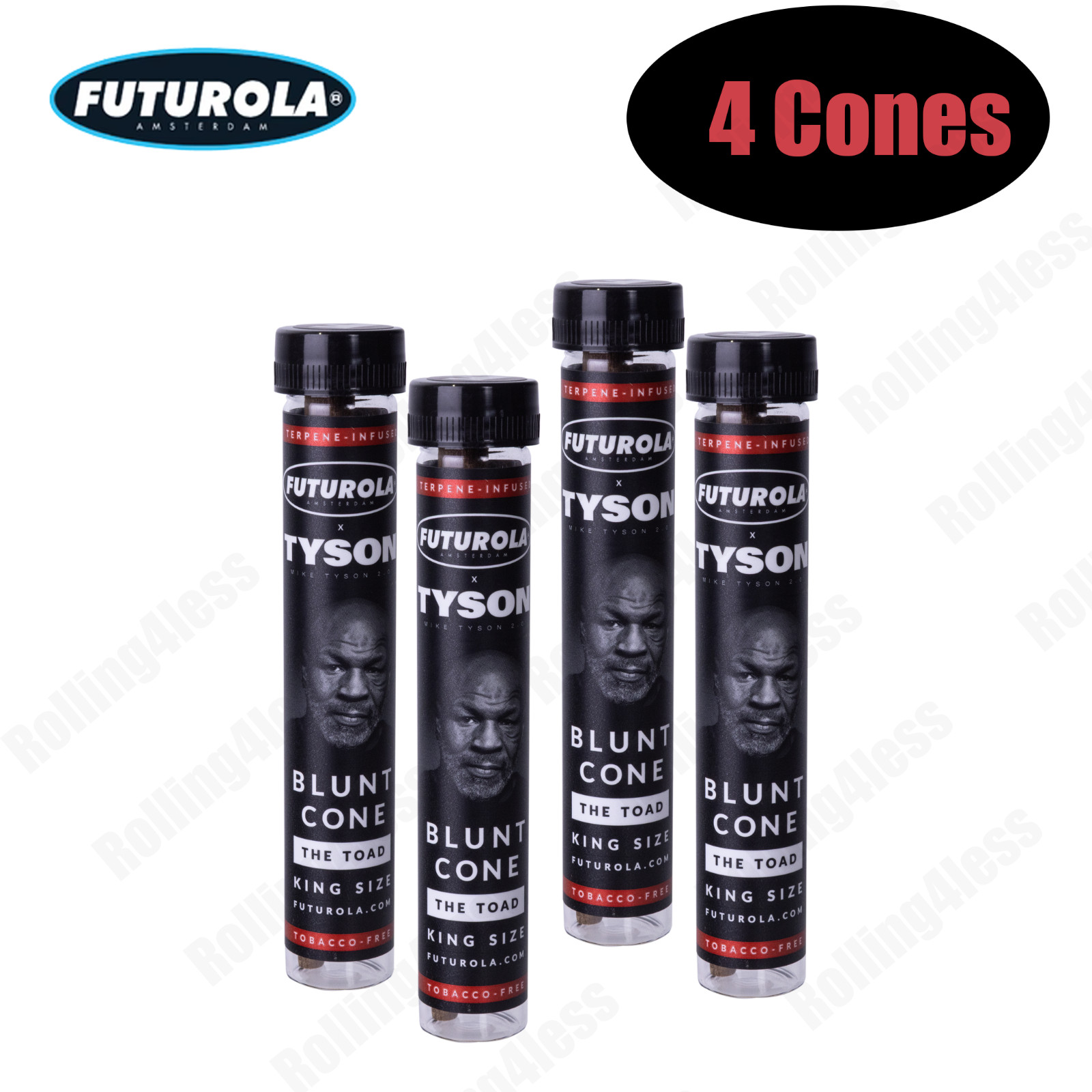 Futurola Tyson Ranch “The Toad” Terpene-Infused Blunt Cone Version2.0 | Lot of 4