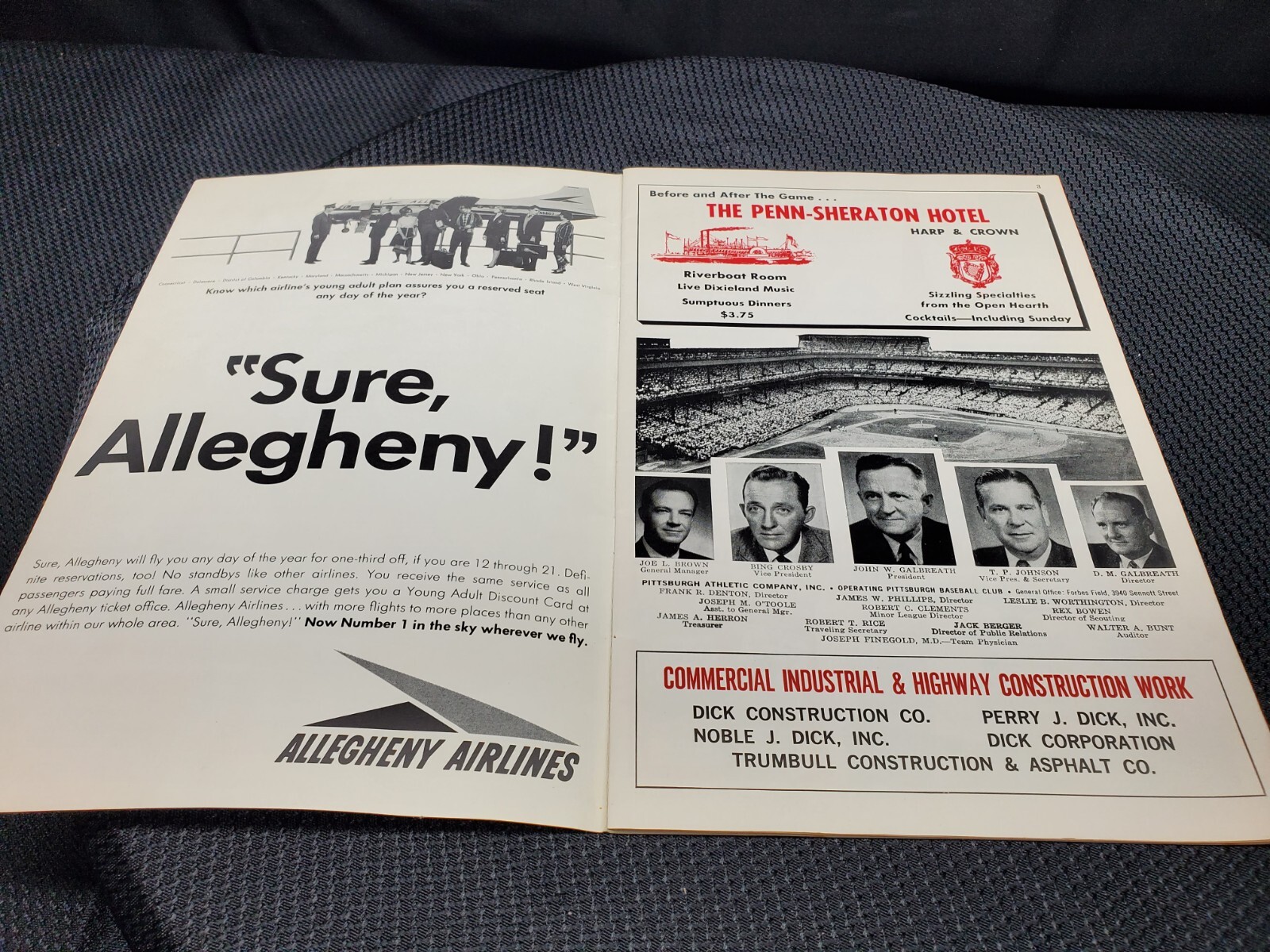 1966 Pittsburgh Pirates vs Houston Astros Scored Baseball Program / Score Card