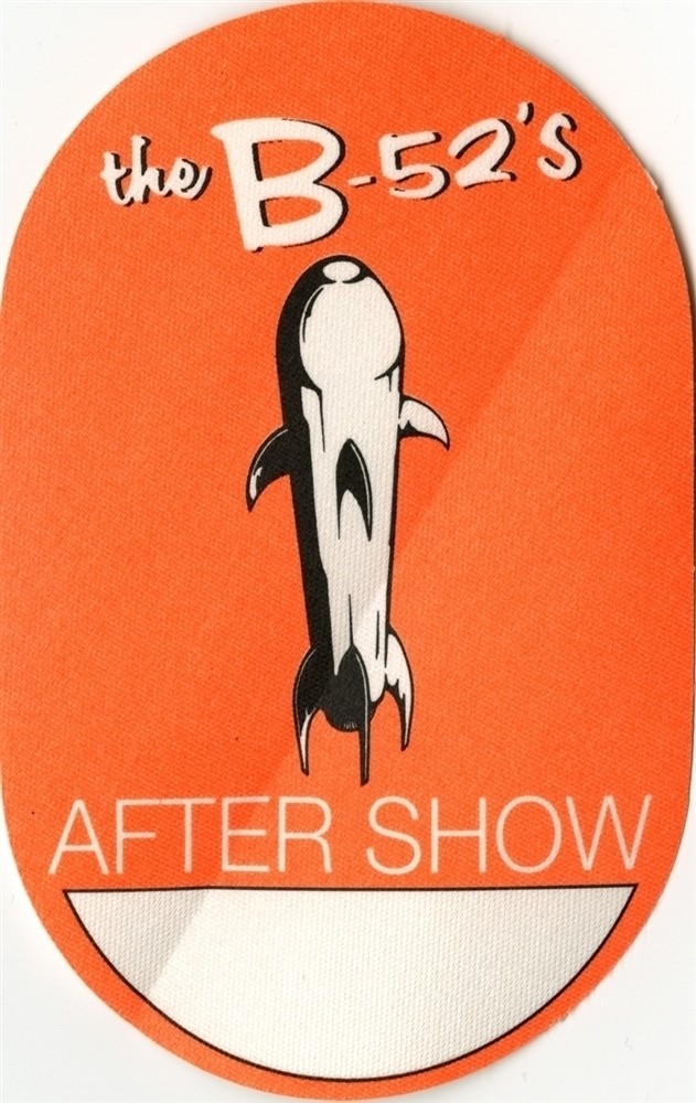 B-52’s 2002 concert tour collectible After Show band Backstage Pass