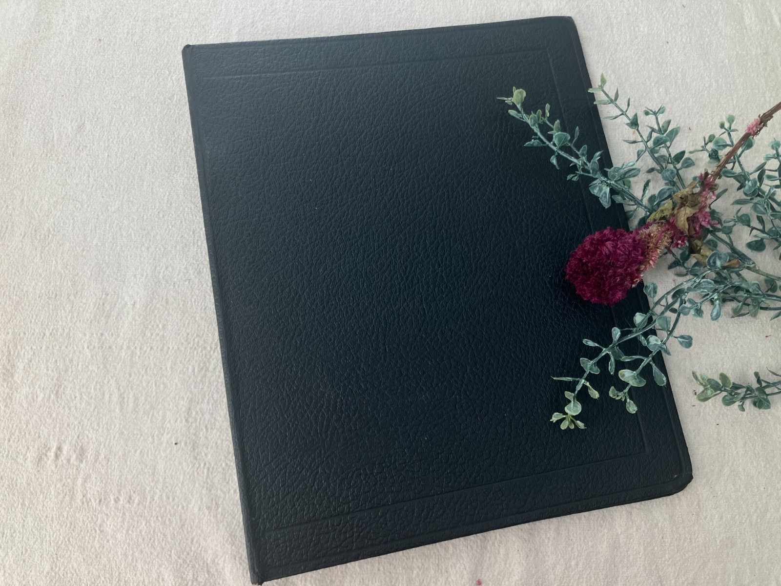 VTG Black Notebook Vernon Royal Line Binder 9×11″ Metal 2 Ring Lined Paper Book
