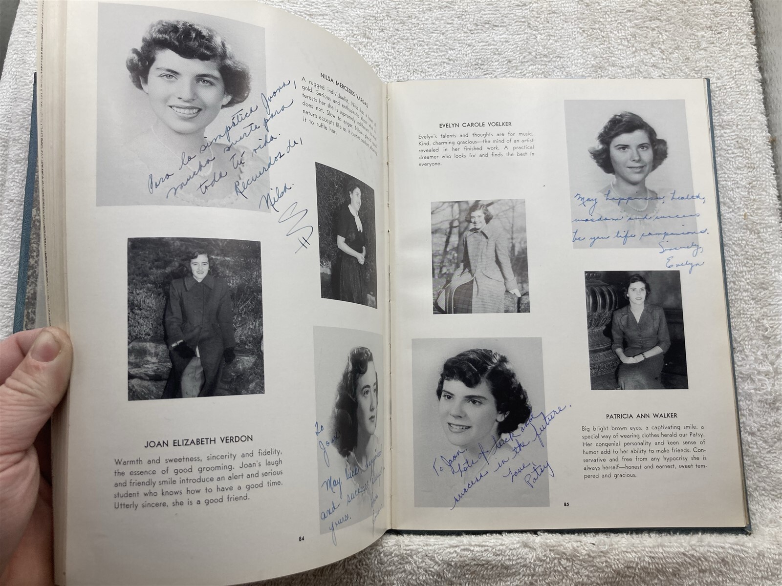 1952 Academy of the Sacred Heart of Mary Park Terrace New York NYC Yearbook Vtg