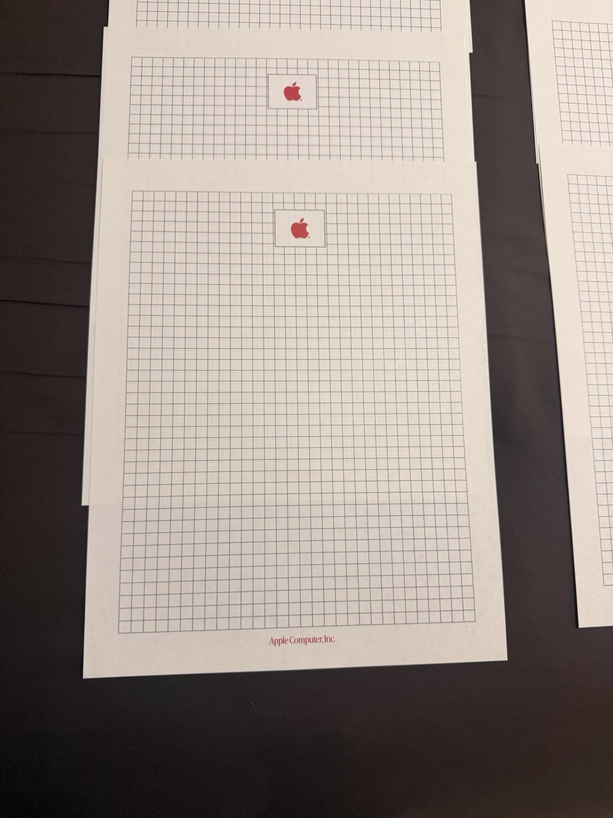 Letterhead 10 Sheets Of APPLE COMPUTER 1980s Vintage Stationery Unused Lot