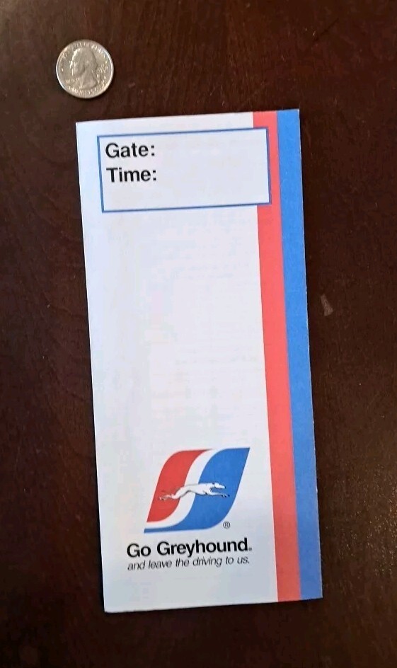 1998 Greyhound Bus Lines Ticket Envelope Unused And VINTAGE Older Logo