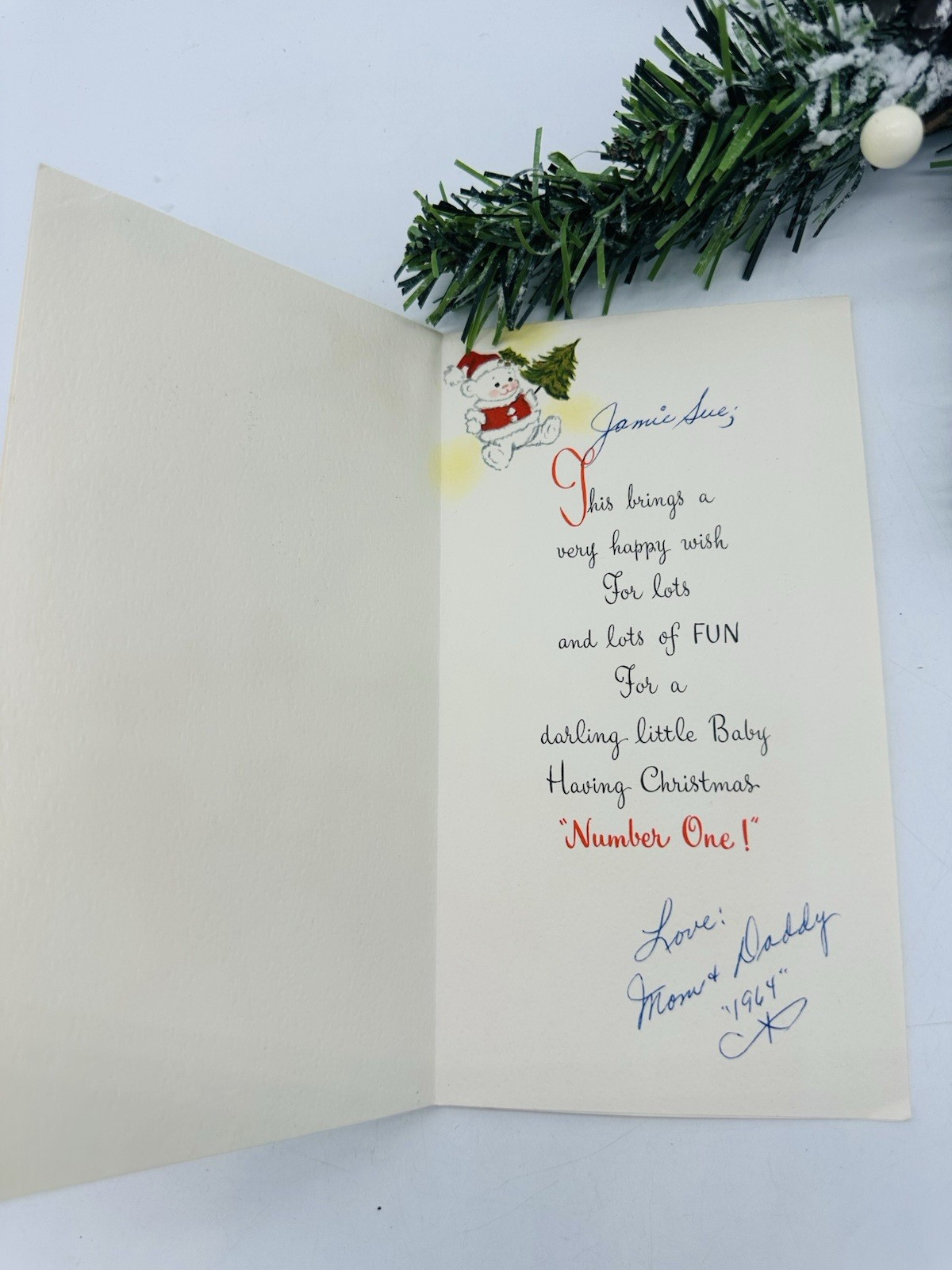 Vintage Baby’s First Christmas Greeting Cards Set of 2