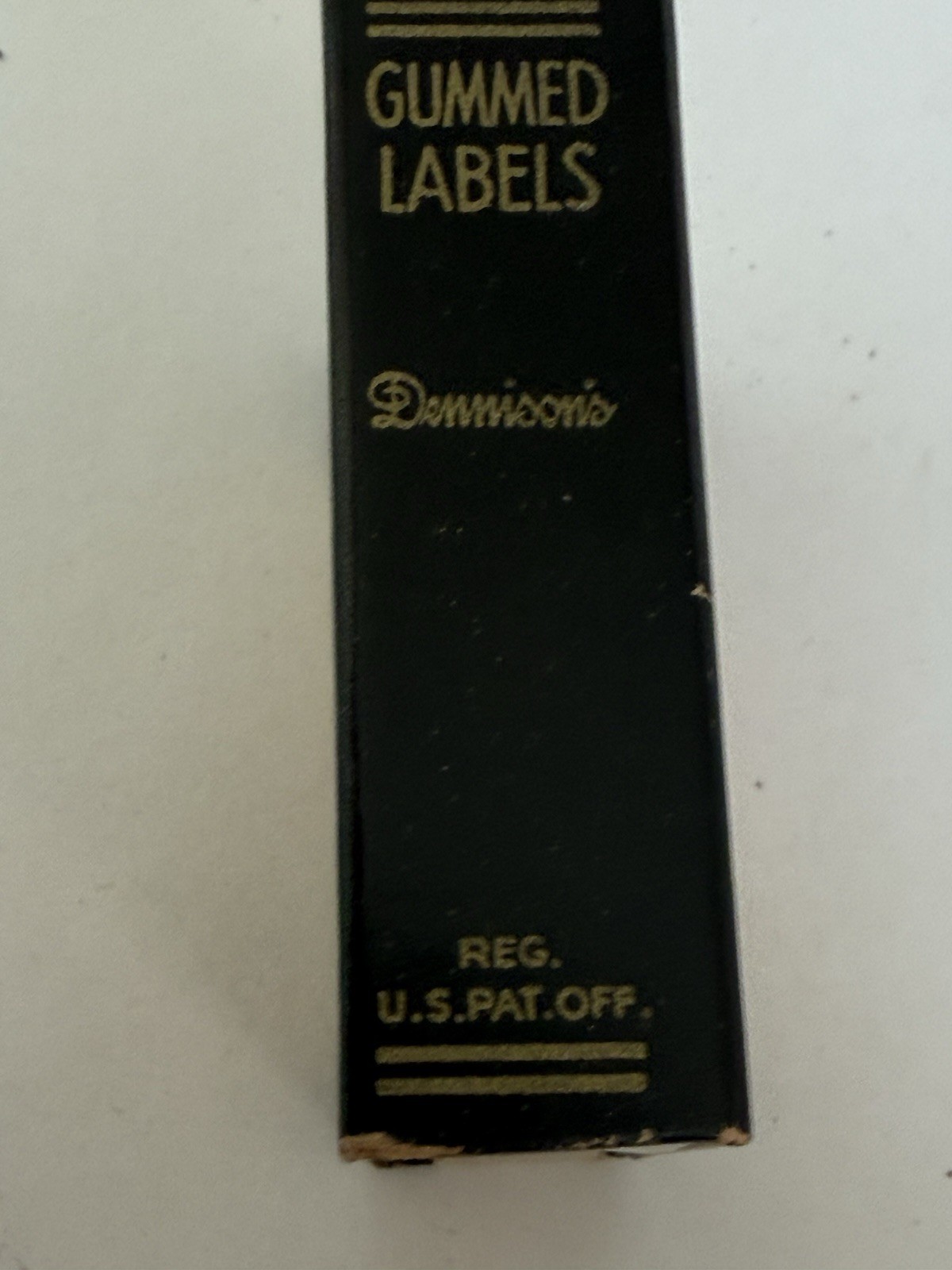 Vtg Dennison Paper Products,lot Of 2, Box Of Thumb Tacks & Box Of Gummed Labels