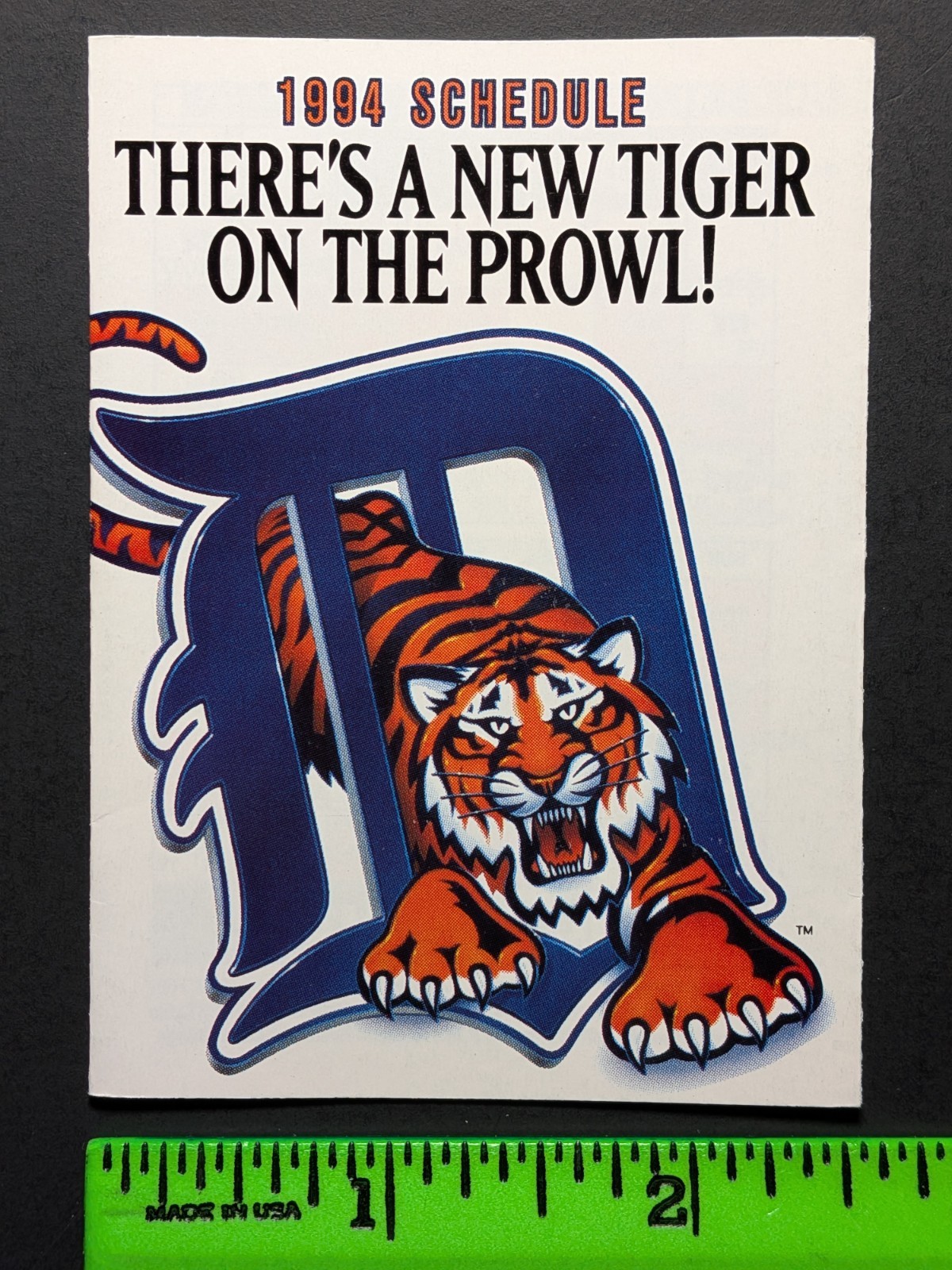 Detroit Tigers 1994 Baseball Foldout Pocket Schedule