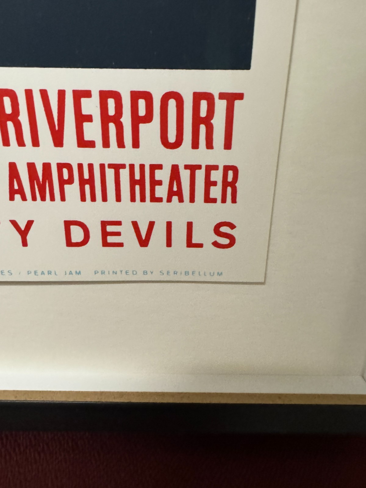 1998 Pearl Jam St Louis MO Ames Bros Concert Poster Screen Print Riverport