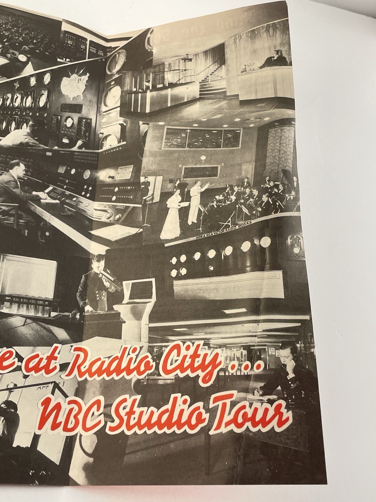 1936 NBC Radio City Studio Tour Brochure Rockefeller Center New York Art Deco